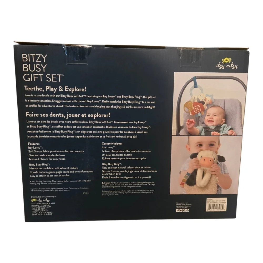 Itzy Ritzy Bitzy Busy Gift Set - Plush Lovey & Teething Toy